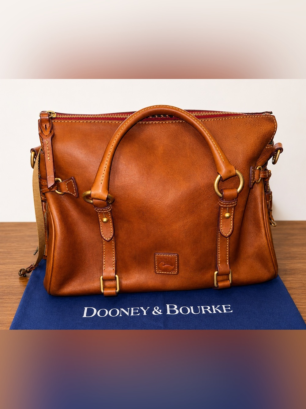 Dooney & Bourke Florentine Large Satchel (Natural)